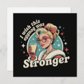 家族のクリスマス エッグノッグがもっと強ければいいのに シーズンカード (正面/裏面)