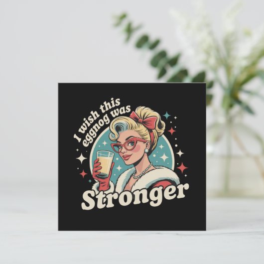 家族のクリスマス エッグノッグがもっと強ければいいのに シーズンカード (スタンド正面)