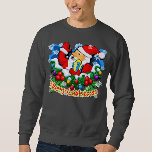 家族のクリスマス: サンタ スウェットシャツ (正面)