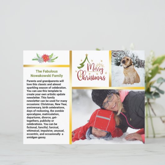 家族のクリスマス🎄✨フォトニュースレター (スタンド正面)