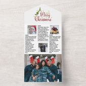 家族のクリスマス🎄✨フォトニュースレター オールインワン招待状 (内側)