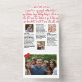 家族のクリスマス🎄✨フォトニュースレター オールインワン招待状 (内側)