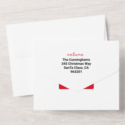 家族のクリスマス🎄✨フォトニュースレター オールインワン招待状 (裏面)