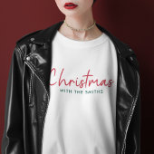 家族のクリスマス |ミニマルモダンリストの姓 スウェットシャツ