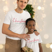 家族のクリスマス |ミニマルモダンリストの姓 Tシャツ