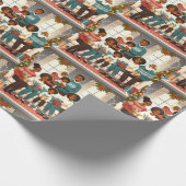 家族のクリスマス ラッピングペーパー (角)