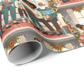 家族のクリスマス ラッピングペーパー (ロールコーナー)