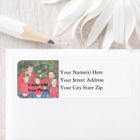 家族のクリスマス ラベル (インサイチュ)