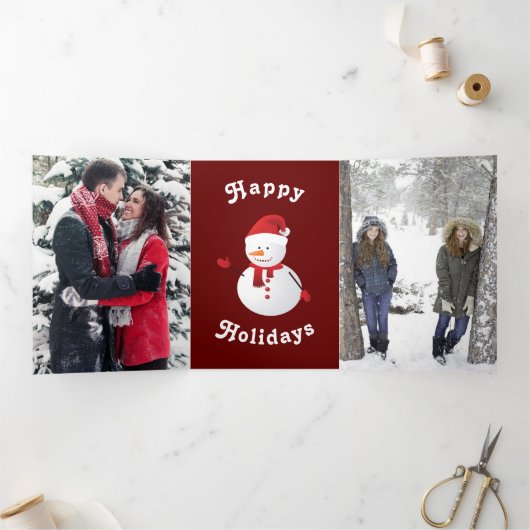 家族のクリスマス 三つ折りプログラム (内部)