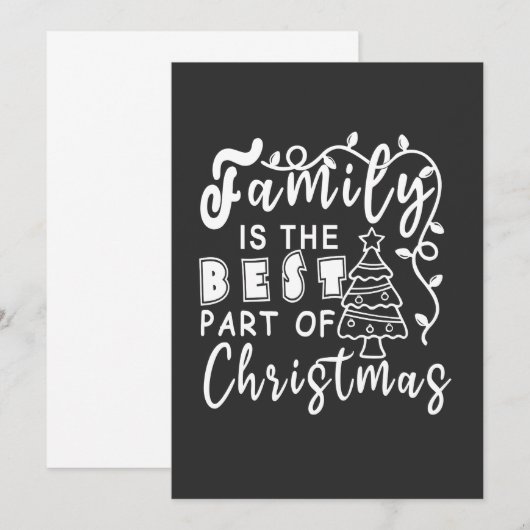 家族のクリスマス 招待状 (正面/裏面)