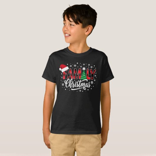 家族のクリスマス Tシャツ (正面フル)