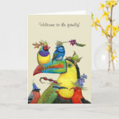 家族のグリーティングカードへようこそ カード (黄色い花)