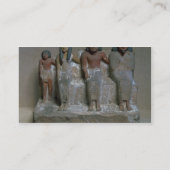 家族のグループ(チョークの顔料)の小像 名刺 (裏面)