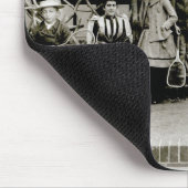家族のグループ、c.1900 (b/wの写真) マウスパッド (コーナー)