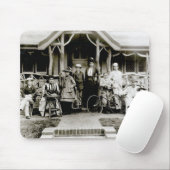 家族のグループ、c.1900 (b/wの写真) マウスパッド (マウス)
