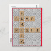 家族のゲームナイトを取り戻す ポストカード (正面/裏面)