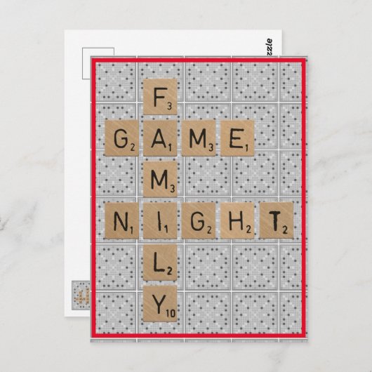 家族のゲームナイトを取り戻す ポストカード (正面/裏面)