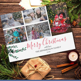 家族のコラージュの果実をクリスマスにする シーズンカード