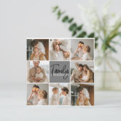 家族のコラージュ写真とグパーソナライズされたレーギフト (スタンド正面)