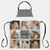 家族のコラージュ写真とグパーソナライズされたレーギフト エプロン (正面)