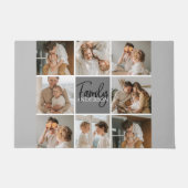 家族のコラージュ写真とグパーソナライズされたレーギフト ドアマット (正面)