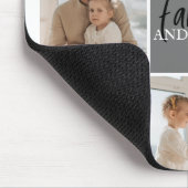 家族のコラージュ写真とグパーソナライズされたレーギフト マウスパッド (コーナー)