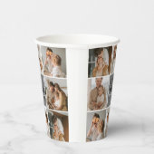 家族のコラージュ写真とグパーソナライズされたレーギフト 紙コップ (右)