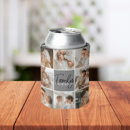 家族のコラージュ写真とグパーソナライズされたレーギフト 缶クーラー