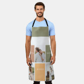 家族のコラージュ写真 |感謝賛美感謝 エプロン (着用した状態)