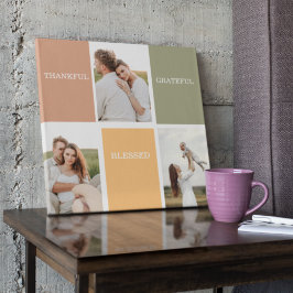 家族のコラージュ写真 |感謝賛美感謝 キャンバスプリント