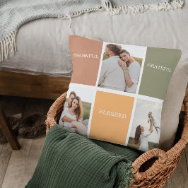 家族のコラージュ写真 |感謝賛美感謝 クッション