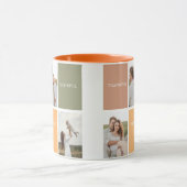 家族のコラージュ写真 |感謝賛美感謝 マグカップ (中央)