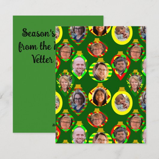 家族のコラージュ シーズンカード (正面/裏面)