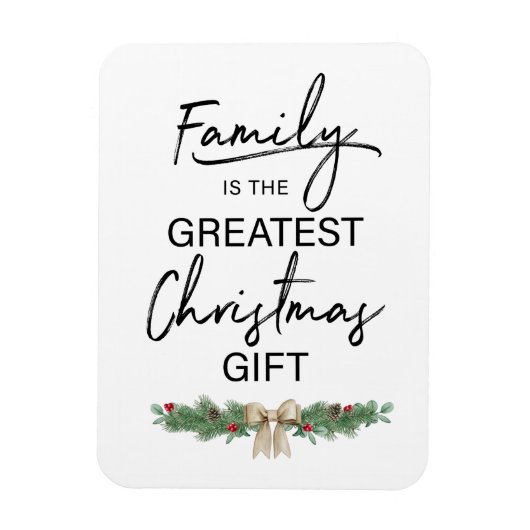 家族のサイン・クリスマス マグネット (縦)