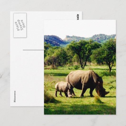 家族のサイ ポストカード (正面/裏面)