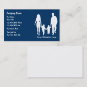 家族のサービス業カード 名刺 (正面/裏面)