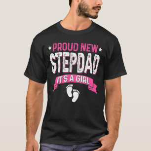 家族のジェンダー誇りを持ったが新しい義父を明かす女の子 Tシャツ