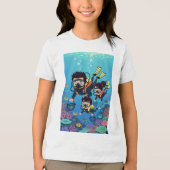 家族のスカイダイビング・ファン トライブレンドTシャツ (正面)