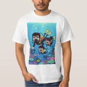 家族のスカイダイビング・ファン Tシャツ (正面)