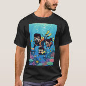 家族のスカイダイビング・ファン Tシャツ (正面)