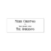 家族のスタンプからお気に入りののメリークリスマス ラバースタンプ (インプリント)