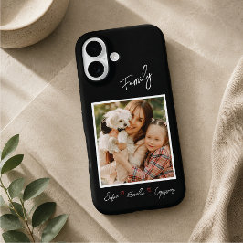 家族のスマホケース - 名前入りカスタマイズケース iPhone 16ケース
