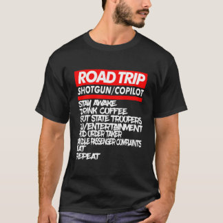 家族のドライブ旅行 夏のアウトドアバケーション Tシャツ