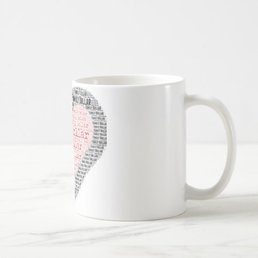 家族のドルのマグ コーヒーマグカップ (右)