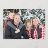 家族のニュースレターの写真をレビューする素晴らしい年 シーズンカード (裏面)