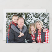 家族のニュースレターの写真をレビューする素晴らしい年 シーズンカード (裏面)