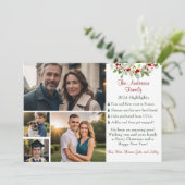 家族のハイライトクラシックフォトクリスマス シーズンカード (スタンド正面)