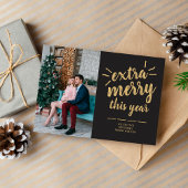 家族のハッピーホリデーズクリスマスフォトカード シーズンカード