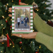 家族のハッピーホリデーズクリスマスフォトカード シーズンカード