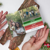 家族のハッピーホリデーズクリスマスフォトカード シーズンカード